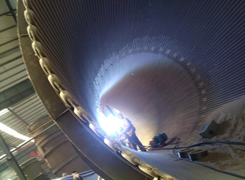 電廠鍋爐煙道熱噴塗耐磨防腐抗結焦塗層