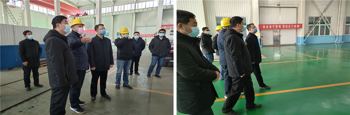 區領導到天盟公司視察車間安全設施 區領導到天盟公司視察車間安全設施