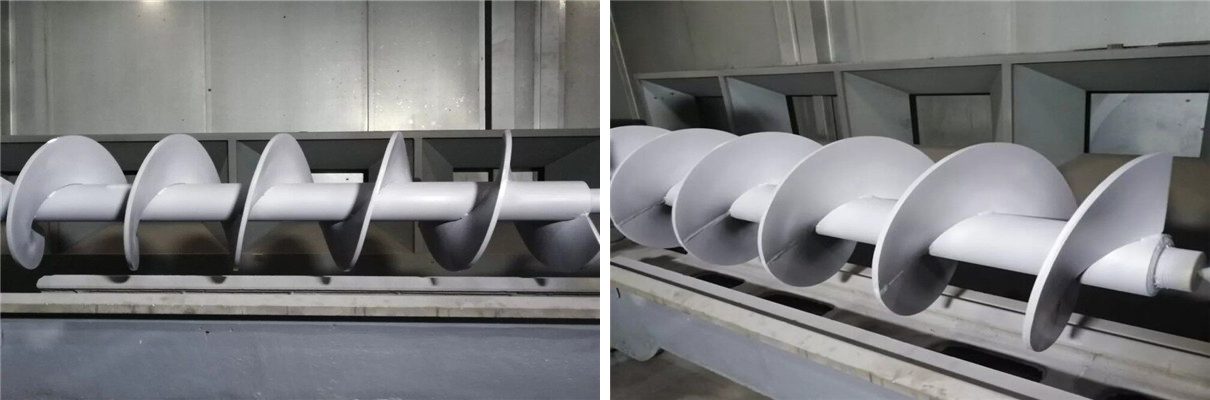 螺旋絞龍表麵碳化鎢噴塗強化 螺旋絞龍表麵碳化鎢噴塗強化