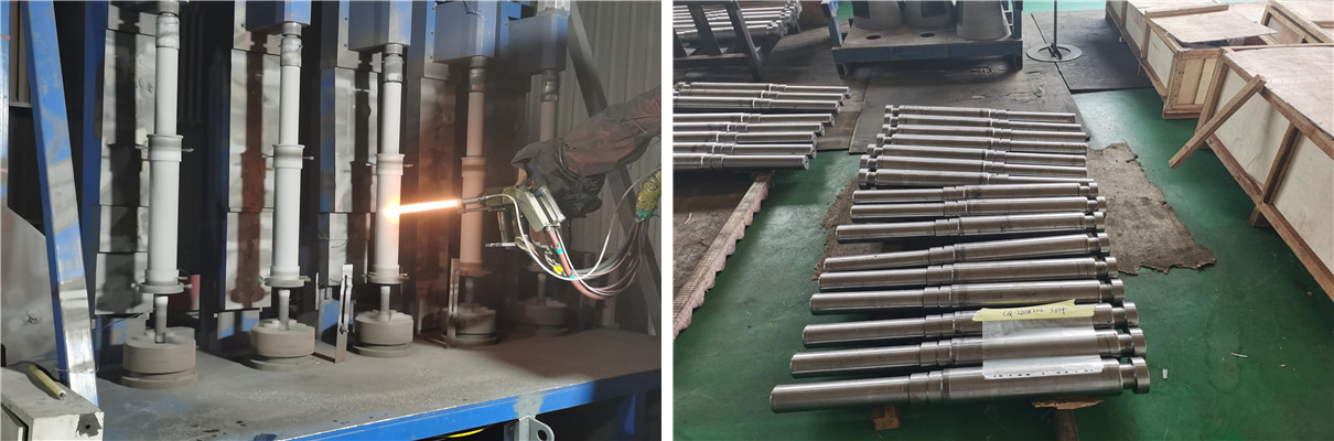 閘板軸表麵超音速噴塗碳化鎢塗層 閘板軸表麵超音速噴塗碳化鎢塗層